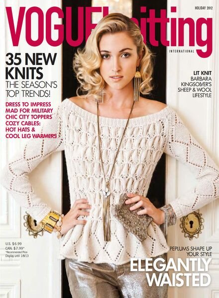 Vogue Knitting – November 2012 Cover
