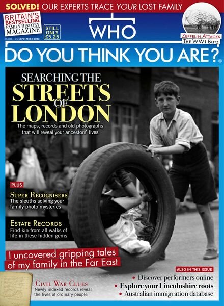 Who Do You Think You Are – September 2022 Cover