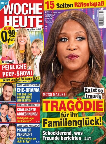 Woche Heute – 10 August 2022 Cover