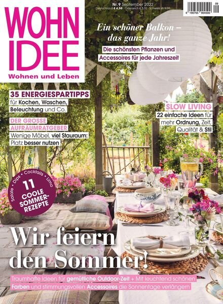 WOHNIDEE – August 2022 Cover