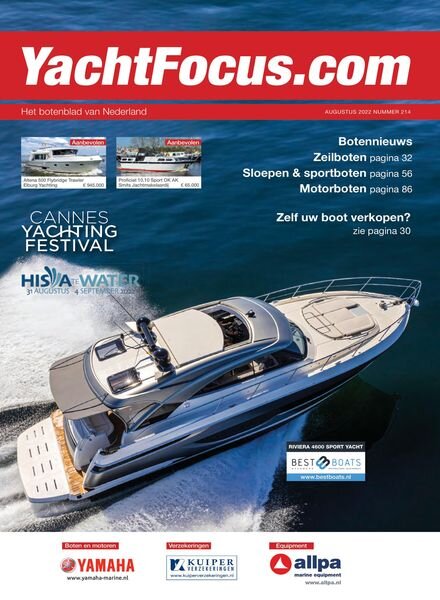 YachtFocus Magazine – 22 juli 2022 Cover