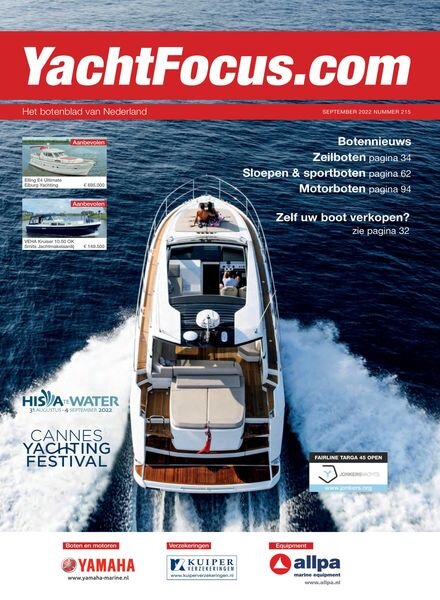 YachtFocus Magazine – augustus 2022 Cover