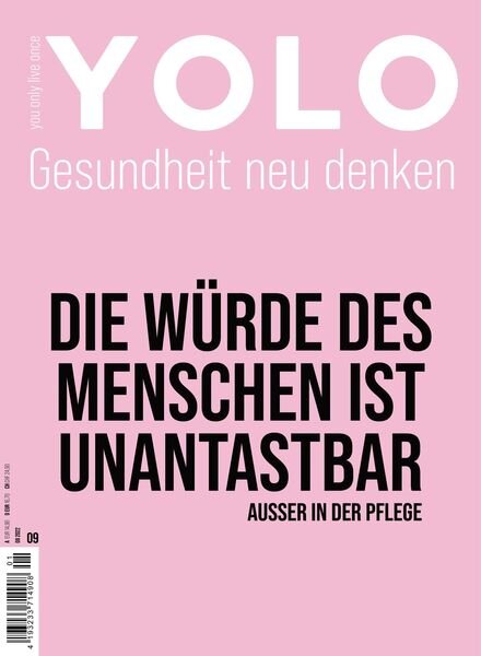 YOLO – You only live once – August 2022 Cover