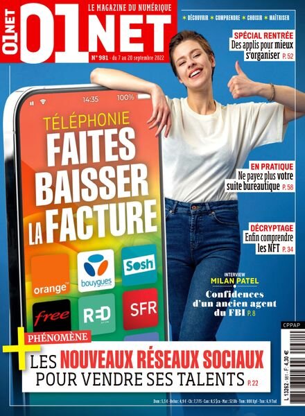 01net – 07 septembre 2022 Cover