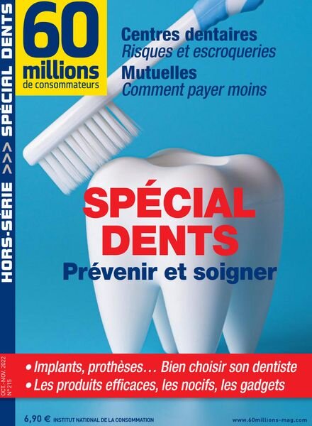 60 Millions de Consommateurs – Hors-Serie – Octobre-Novembre 2022 Cover