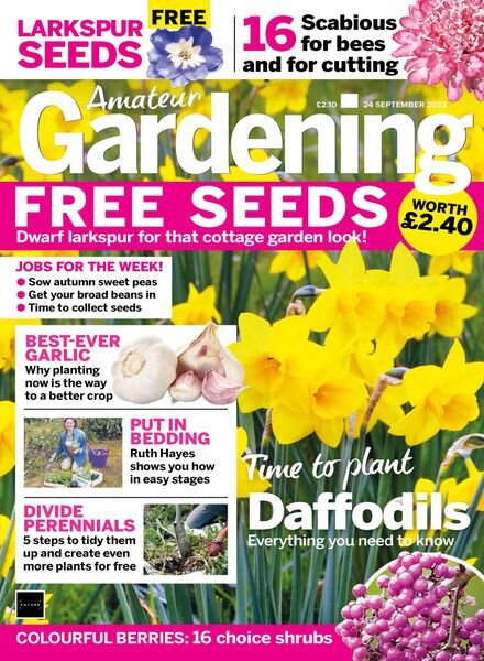 Amateur Gardening – 24 September 2022 Cover