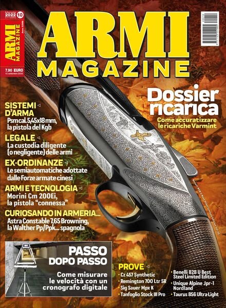 Armi Magazine – ottobre 2022 Cover