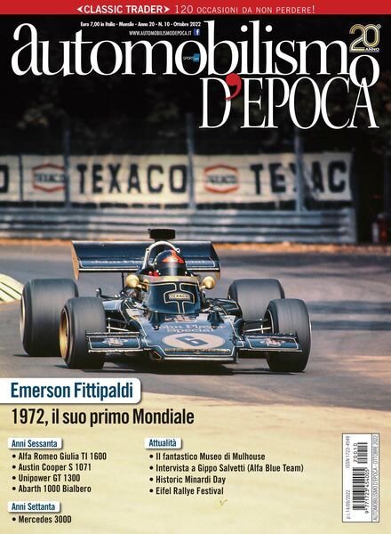 Automobilismo d’Epoca – settembre 2022 Cover