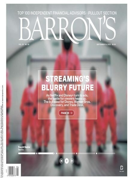 Barron’s – September 19 2022 Cover