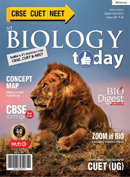 Biology Today – September 2022 Cover