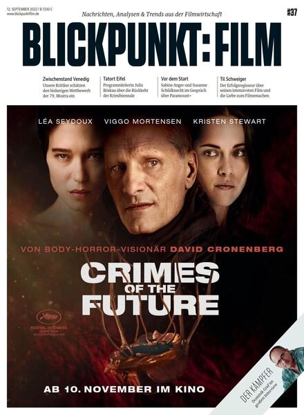 Blickpunkt Film – 12 September 2022 Cover