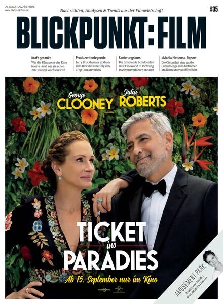 Blickpunkt Film – 29 August 2022 Cover