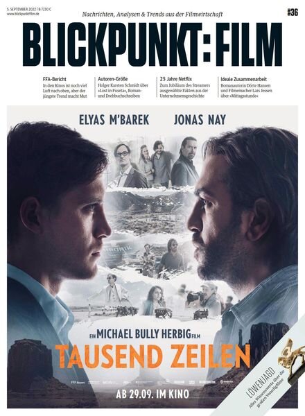 Blickpunkt Film – 5 September 2022 Cover