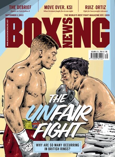 Boxing News – September 01 2022 Cover