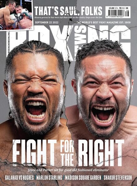 Boxing News – September 22 2022 Cover