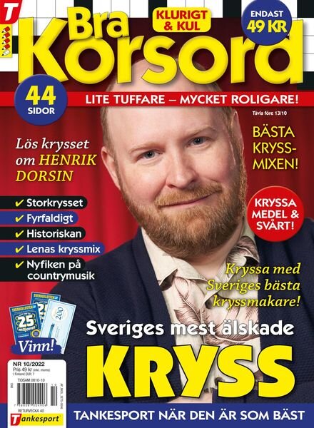 Bra Korsord – 01 september 2022 Cover