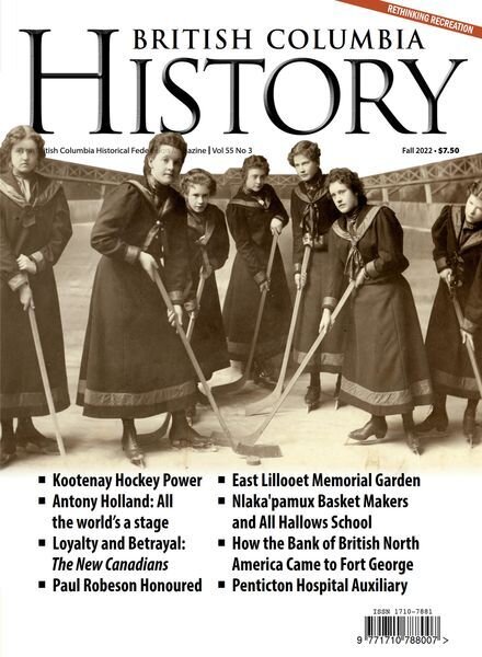 British Columbia History – September 2022 Cover