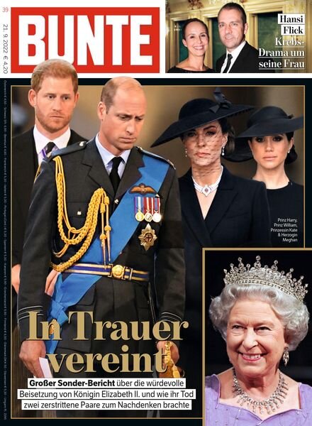 BUNTE – September 2022 Cover