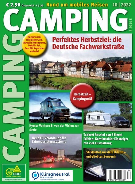 Camping Germany – Oktober 2022 Cover