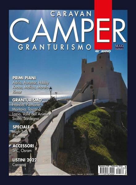 Caravan e Camper Granturismo – Febbraio 2022 Cover