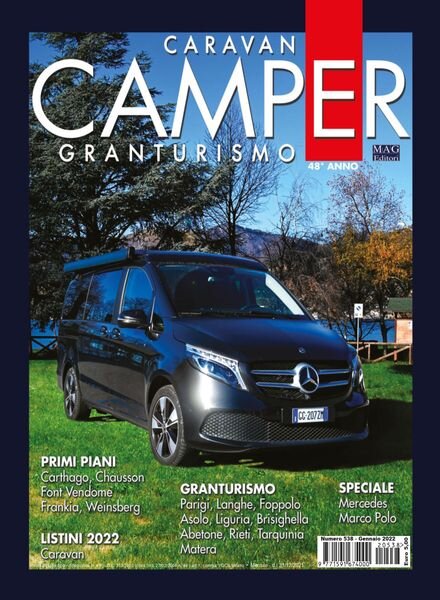 Caravan e Camper Granturismo – Gennaio 2022 Cover