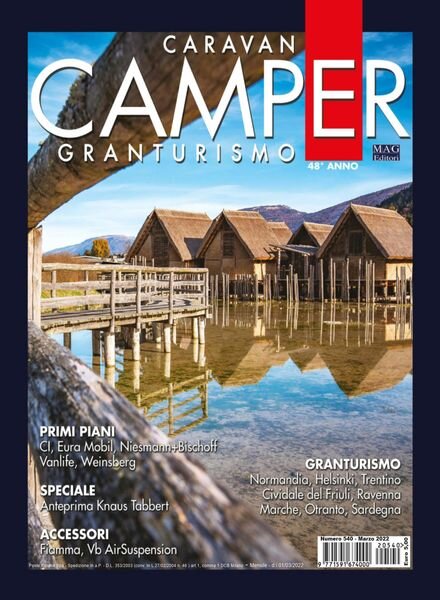 Caravan e Camper Granturismo – Marzo 2022 Cover