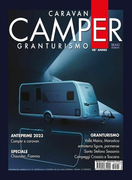 Caravan e Camper Granturismo – Settembre 2022 Cover