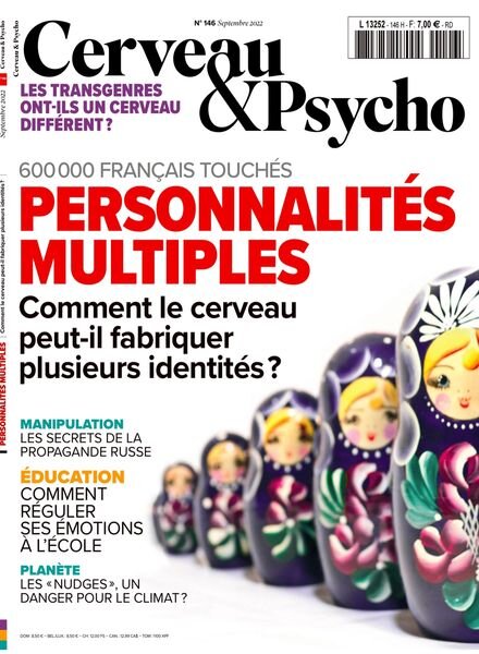 Cerveau & Psycho – Septembre 2022 Cover