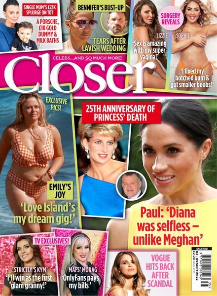 Closer UK – 07 September 2022 Cover