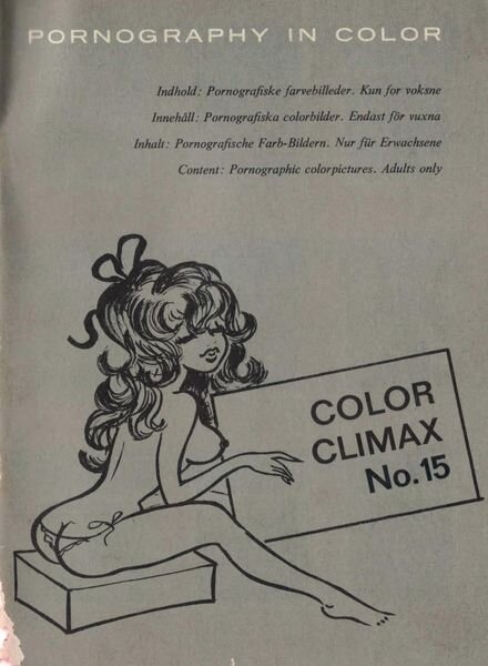 Color Climax – Number 15 June 1969 Cover