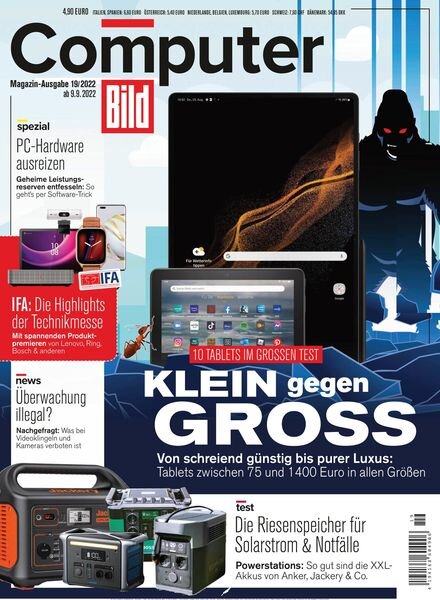 Computer Bild Germany – 09 September 2022 Cover