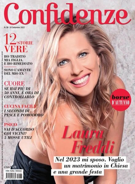 Confidenze – 20 settembre 2022 Cover
