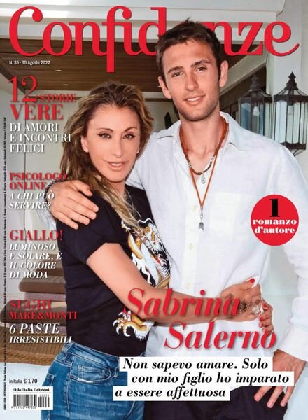 Confidenze – 30 agosto 2022 Cover