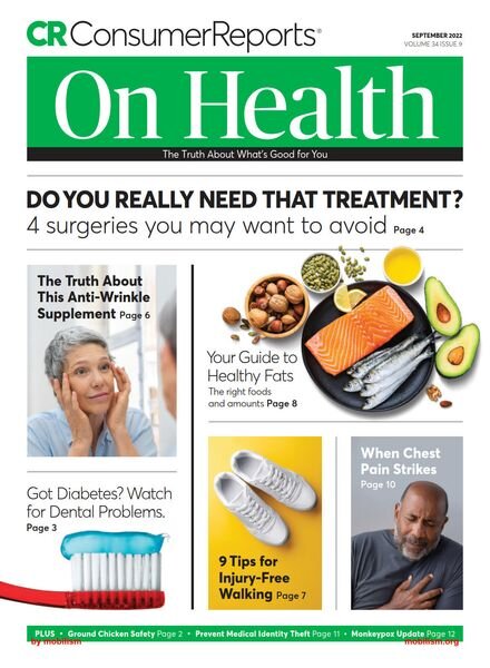 Consumer Reports on Health – September 2022 Cover