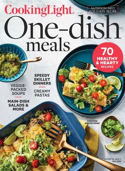 Cooking Light One-Dish Meals – August 2022 Cover