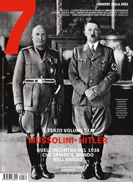 Corriere della Sera Sette – 26 Agosto 2022 Cover