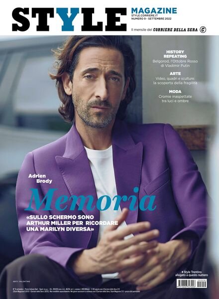 Corriere della Sera Style – Settembre 2022 Cover