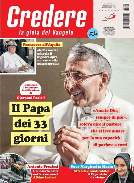 Credere – 4 Settembre 2022 Cover