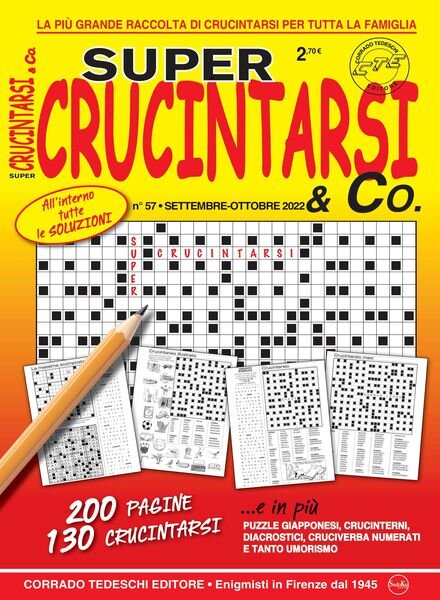 Crucintarsi Giganti – 15 settembre 2022 Cover