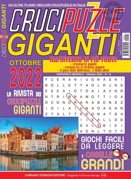 Crucipuzzle Giganti – 15 settembre 2022 Cover