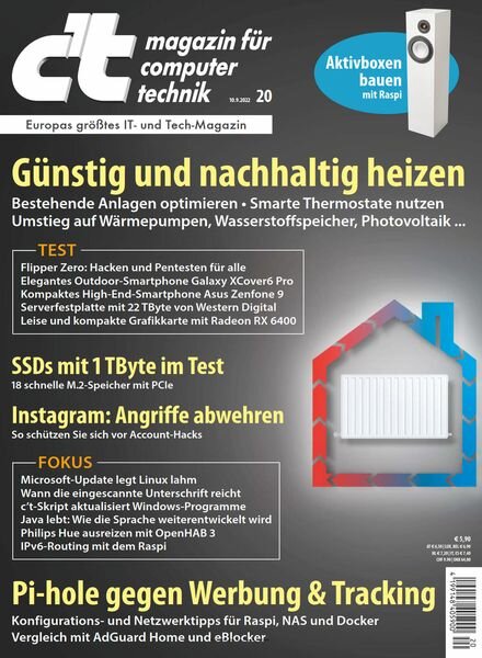 c’t Magazin – 10 September 2022 Cover