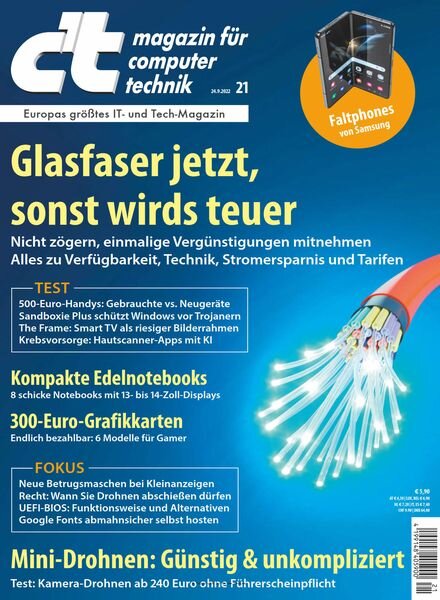 c’t magazin – 23 September 2022 Cover