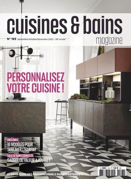 Cuisines & Bains Magazine – septembre 2022 Cover