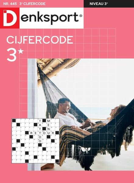 Denksport Cijfercode 3 – 08 september 2022 Cover