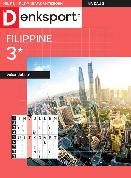 Denksport Filippine 3 Vakantieboek – augustus 2022 Cover
