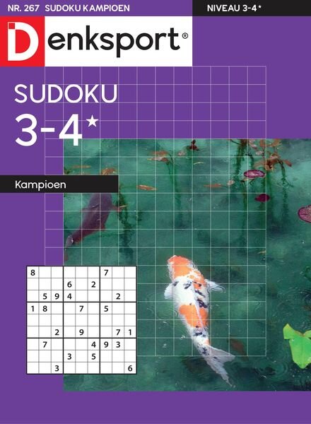 Denksport Sudoku 3-4 kampioen – 22 september 2022 Cover