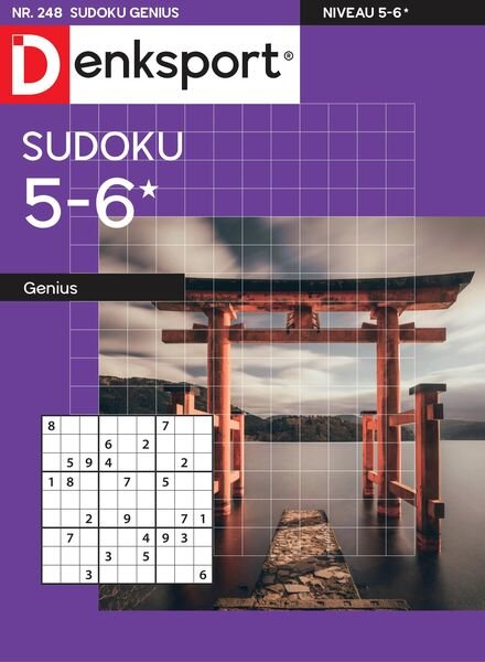 Denksport Sudoku 5-6 genius – 08 september 2022 Cover