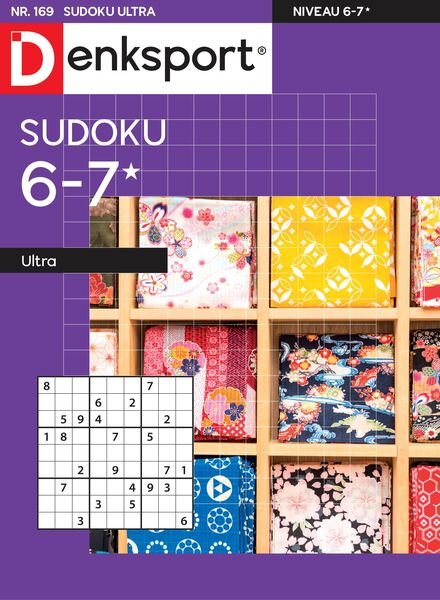 Denksport Sudoku 6-7 ultra – 08 september 2022 Cover