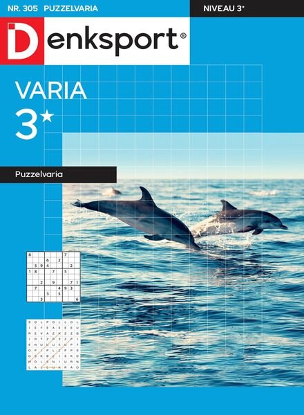 Denksport Varia 3 Puzzelvaria – 01 september 2022 Cover