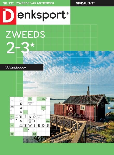 Denksport Zweeds 2-3 vakantieboek – 08 september 2022 Cover